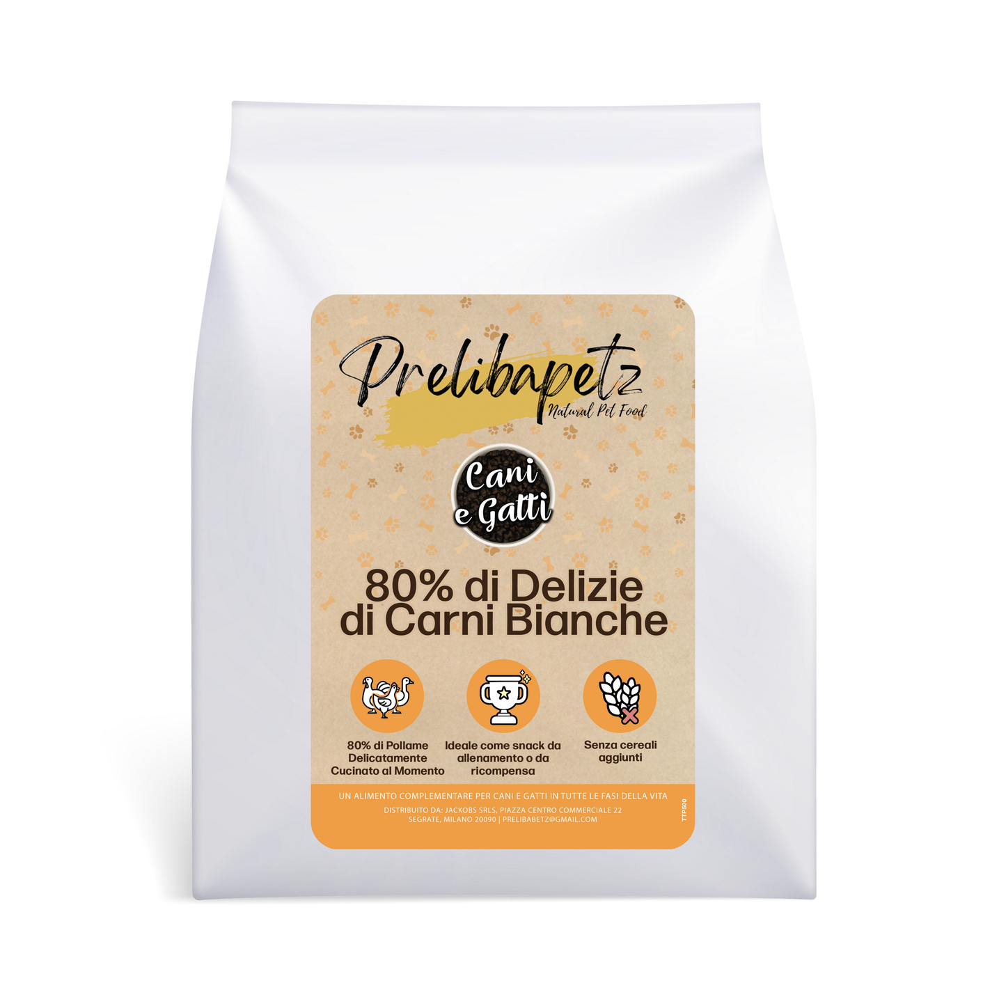 Prelibapetz- 80% di Delizie di Carni Bianche 100g