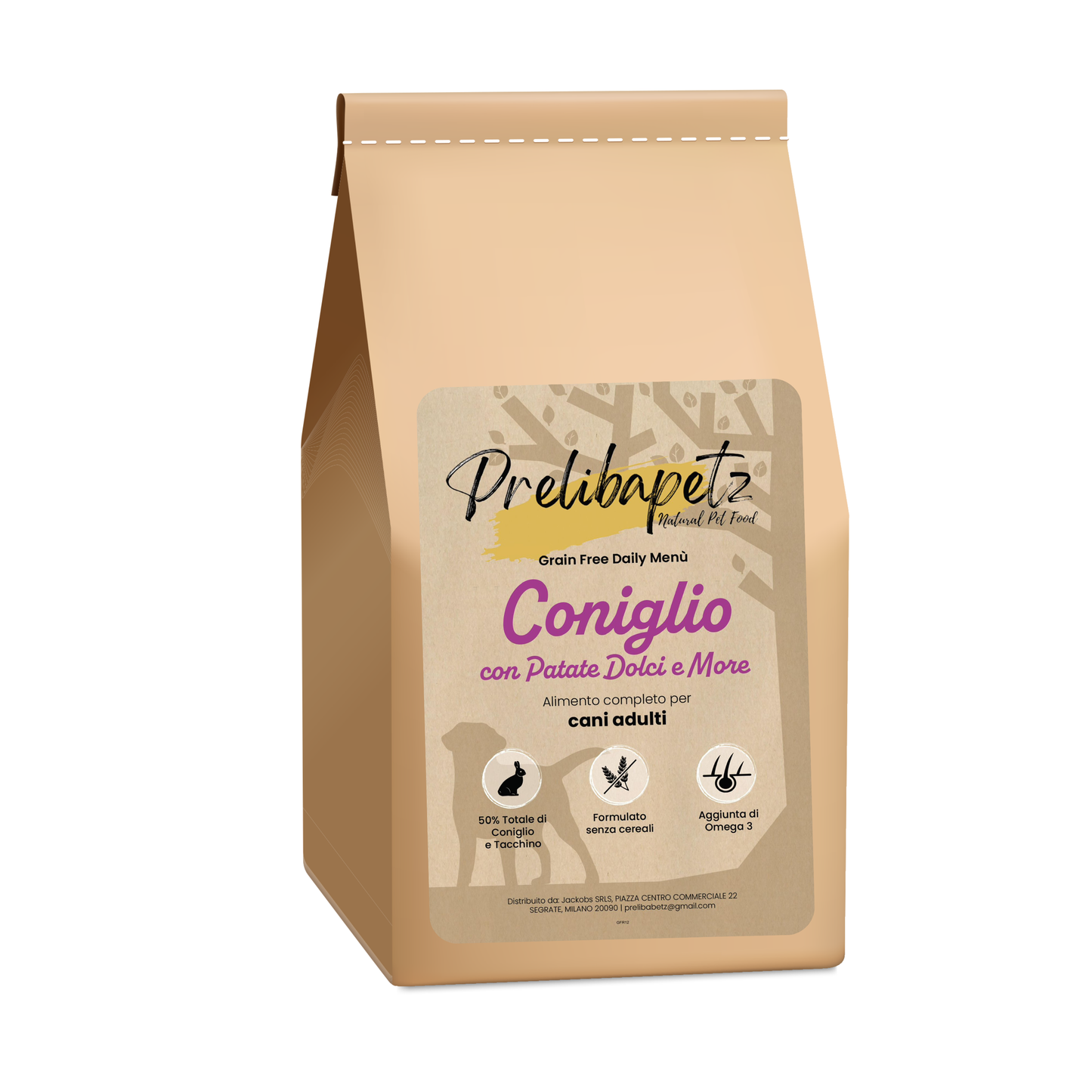 Prelibapetz- Grain Free Coniglio, patate dolci e more - cani adulti