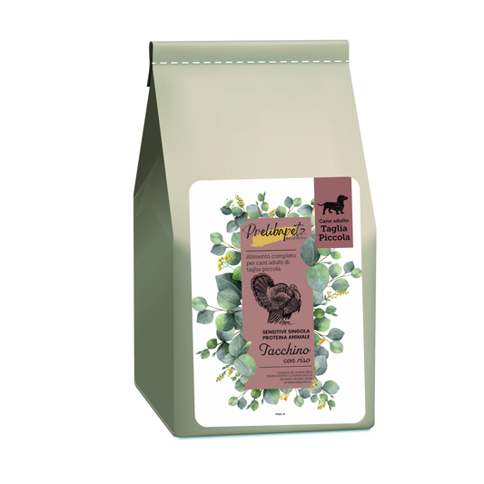 Prelibapetz- Tacchino con riso- cane adulto taglia piccola